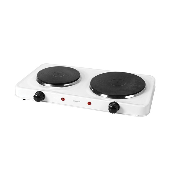 Ηλεκτρική εστία διπλή 1500W + 1000W Λευκή 871503 DICTRO LUX 