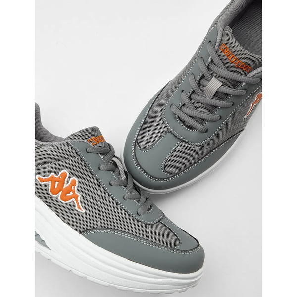 Sneakers Kappa γκρι στρογγυλεμένη σόλα 
