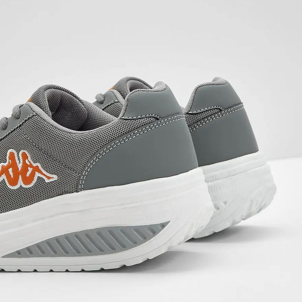 Sneakers Kappa γκρι στρογγυλεμένη σόλα 