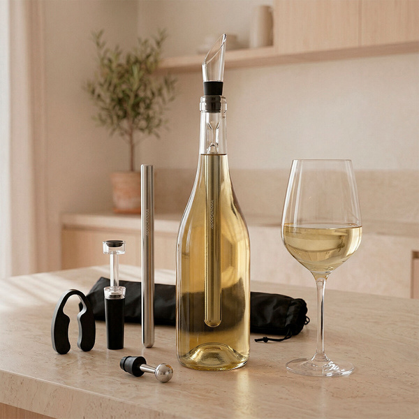 Αξεσουάρ σερβιρίσματος κρασιού Vino Chillour InnovaGoods σετ 7 τεμ. 