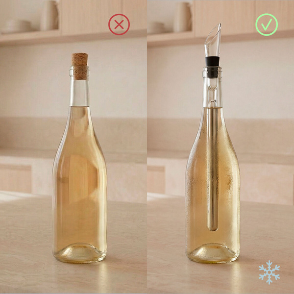 Αξεσουάρ σερβιρίσματος κρασιού Vino Chillour InnovaGoods σετ 7 τεμ. 