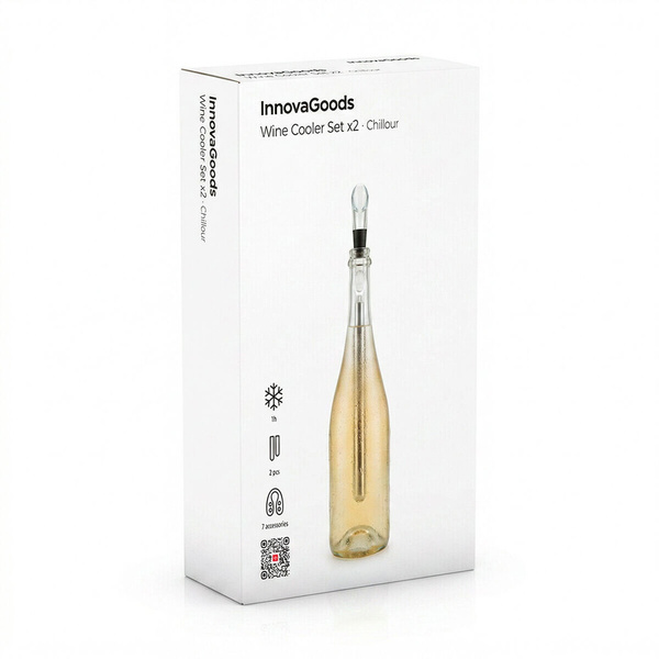 Αξεσουάρ σερβιρίσματος κρασιού Vino Chillour InnovaGoods σετ 7 τεμ. 