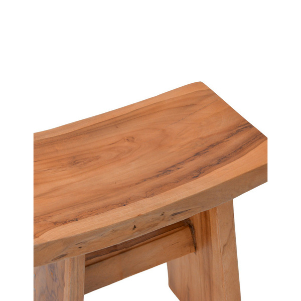 Σκαμπό Borbe pakoworld teak ξύλο σε φυσική απόχρωση 45x28x45εκ. 