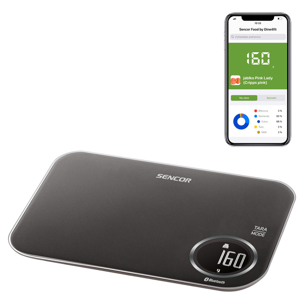Ψηφιακή ζυγαριά κουζίνας 5kg μαύρη SKS 7078BK 