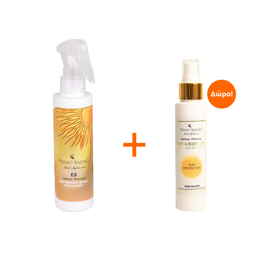 Helios Parma face & body sunscreen 150 ml SPF 30 + GIFT Hair & Body mist 100 ml