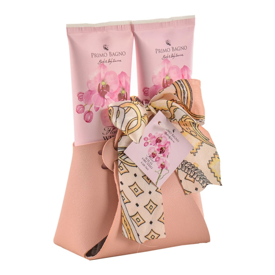 Cosmetic bag Wild Orchid with Foulard, Body lotion 100ml, Shower gel 100ml