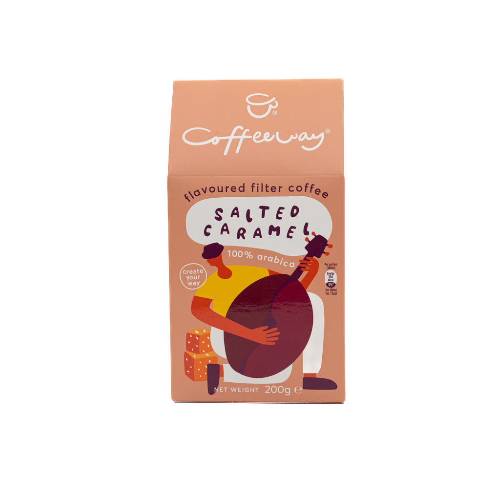 Flavored filter coffee Coffeeway packaged Salted Caramel 200 gr