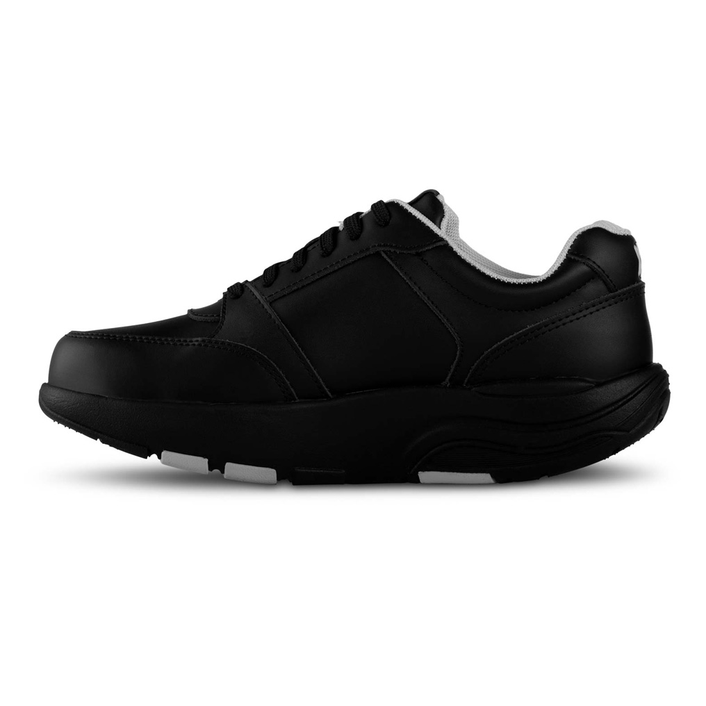 Παπούτσια Walkmaxx Fit Classic δερμάτινα μαύρα