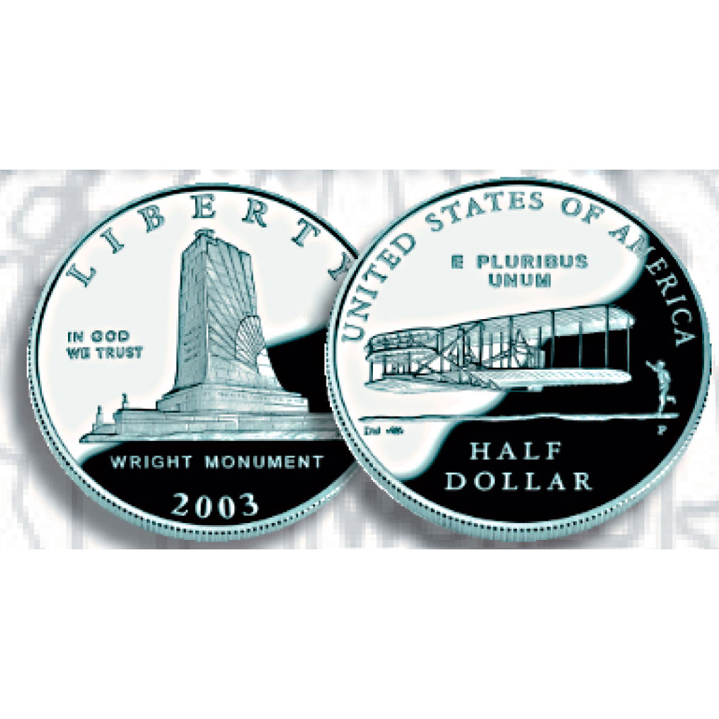 USA-100 years Wright bros $0.50 BU/PR