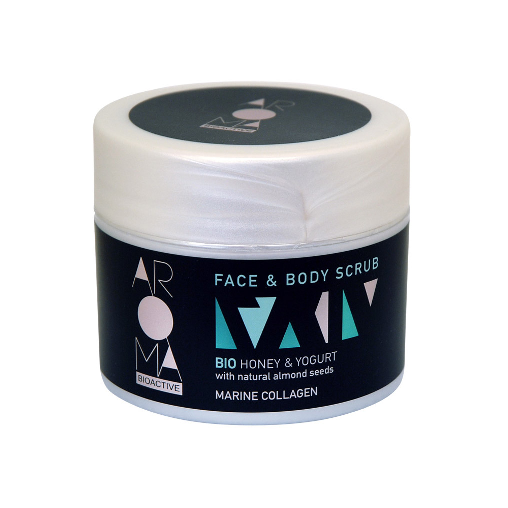 Aroma Bioactive Face & body scrub ΒΙΟ honey & yogurt 200 ml