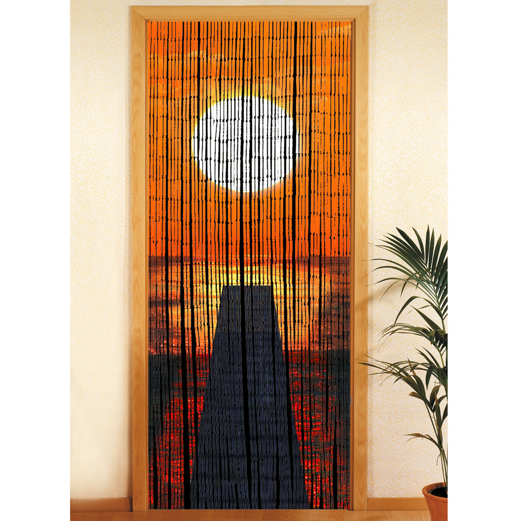 Κουρτίνα μπαμπού Ηλιοβασίλεμα 90x200 εκ.