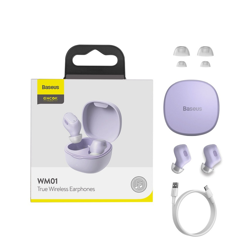 BASEUS Encok true wireless earphones WM01 purple NGWM01-05