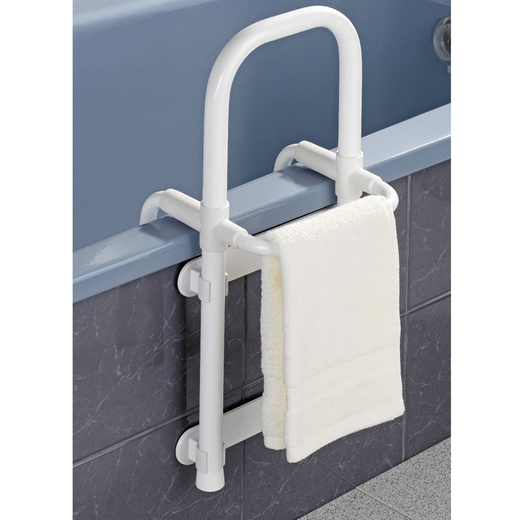 Adjustable bathtub access grip Secura white 22,5-39x23x52 cm