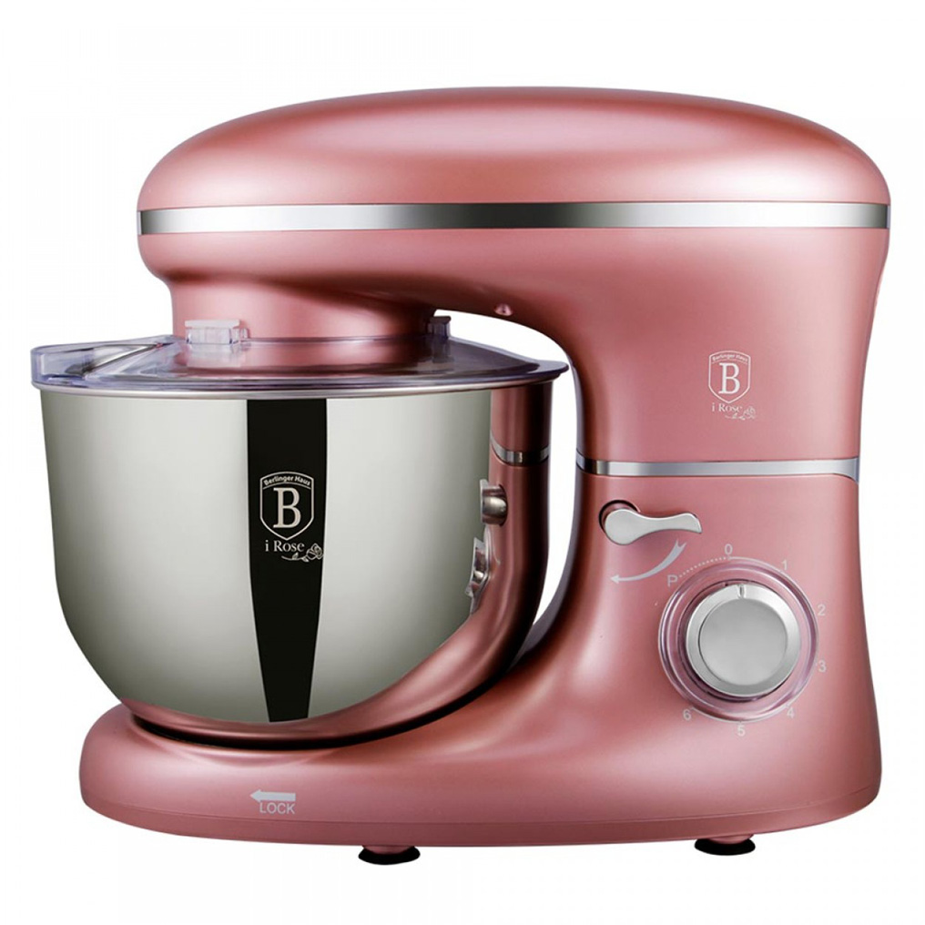 Κουζινομηχανή - Μίξερ 1300W Ροζ Metallic Line i-Rose Edition Berlinger Haus BH-9198