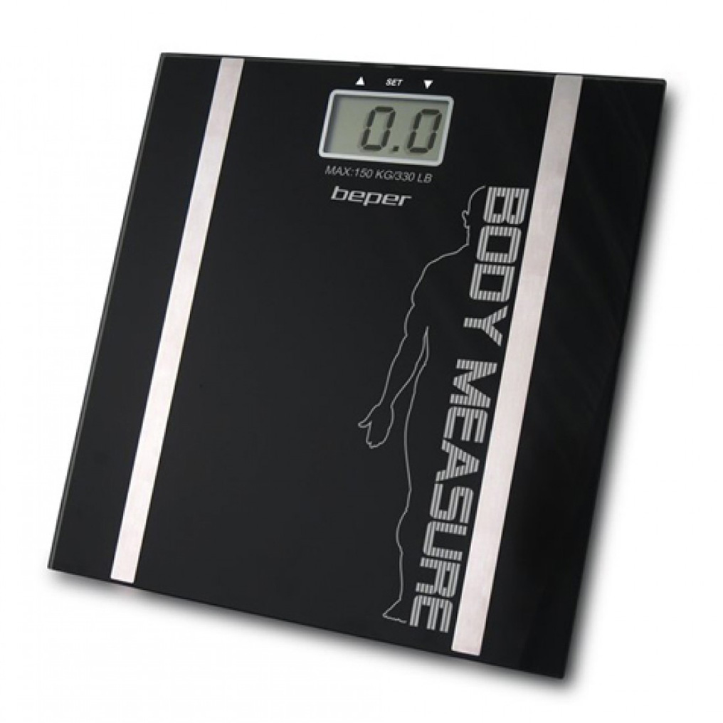 Digital body scale with body fat calculator max 150kg Beper
