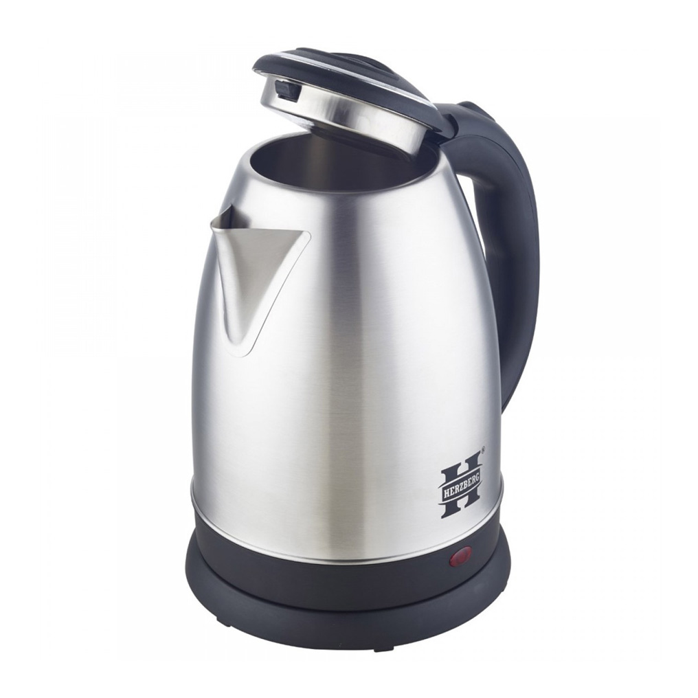 Βραστήρας νερού σε ασημί χρώμα 1.8L 1500W Herzberg HG-5011S