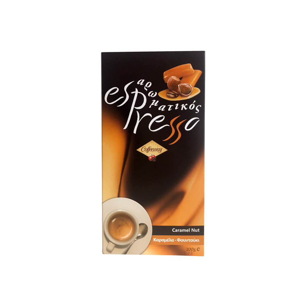 Espresso Coffeeway packaged Caramel Nut beans 200 gr
