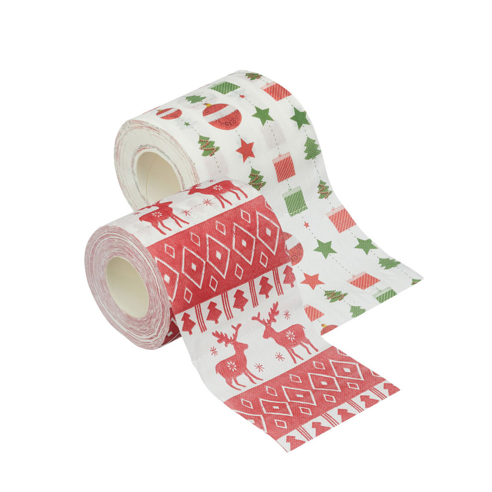 Christmas toilet paper set of 2 rolls
