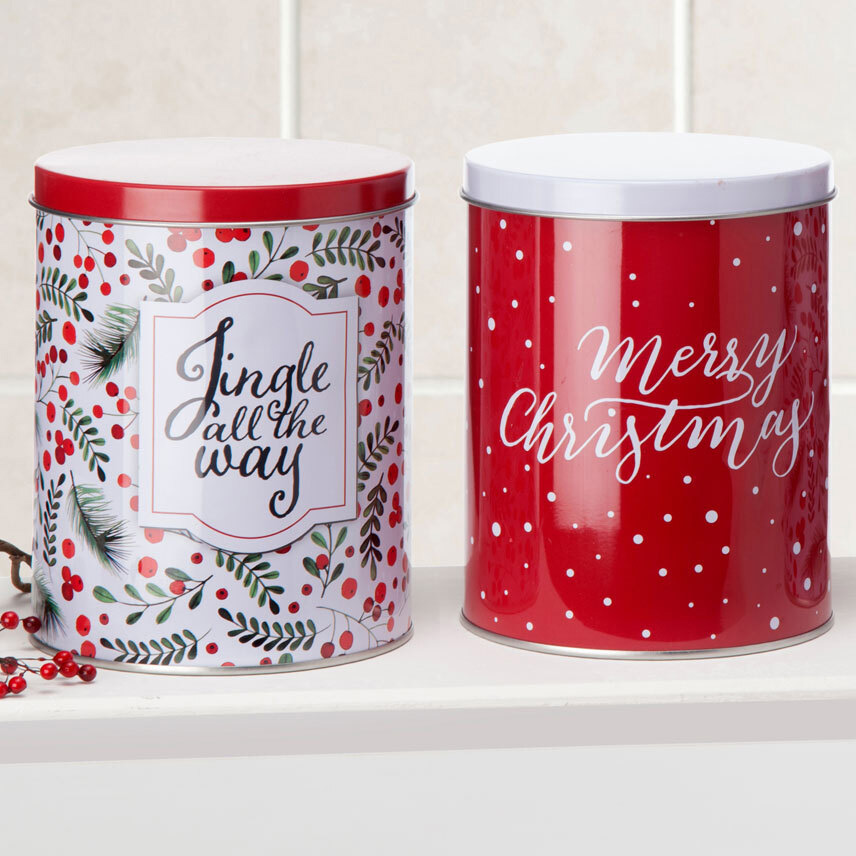 Christmas containers 10,5x13,5 cm set of 3