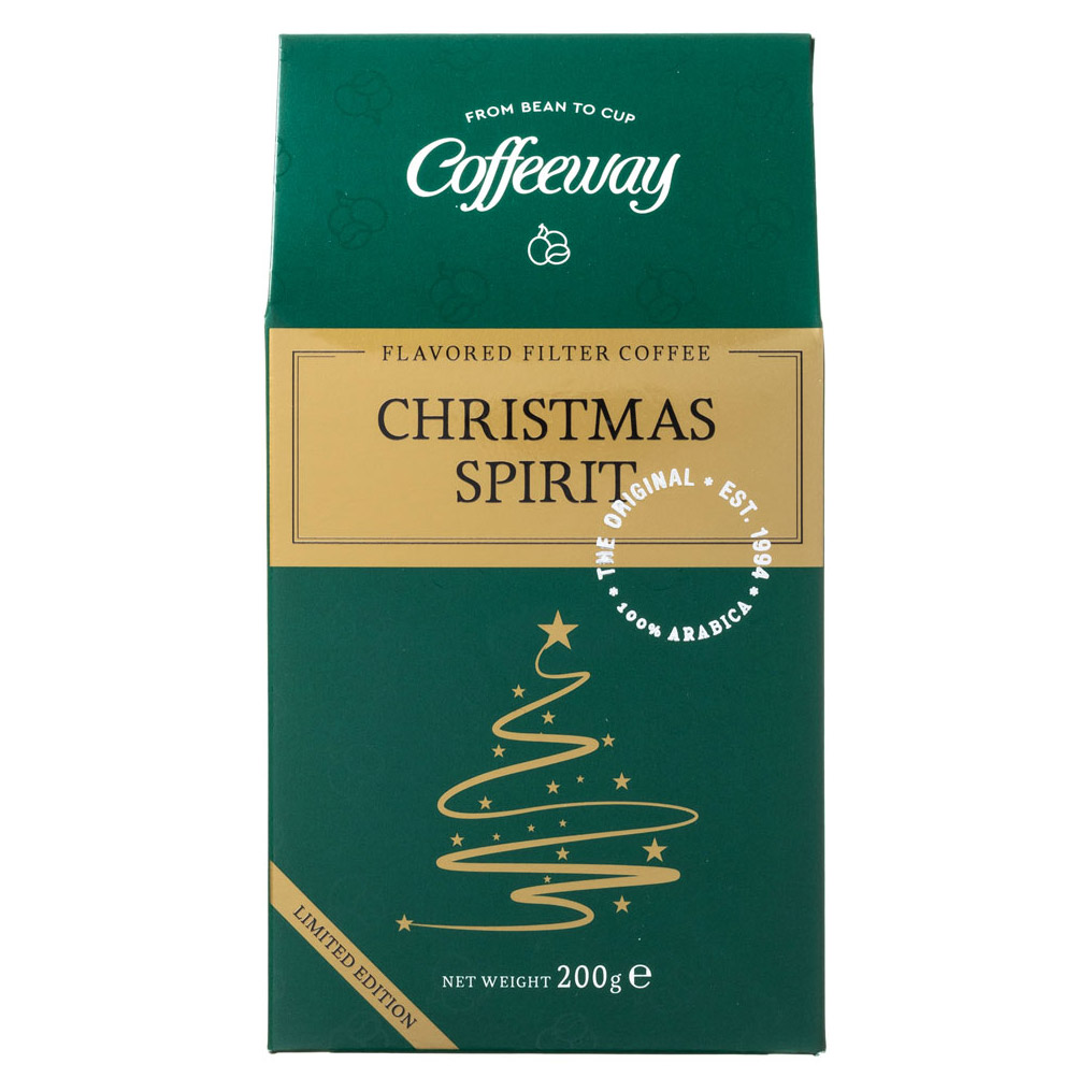 Flavored filter coffee Coffeeway packaged Christmas Spirit 200 gr