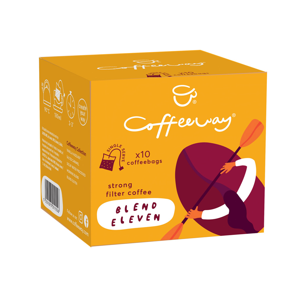 Καφές φίλτρου Coffeeway ατομικά φακελάκια Blend Eleven 10 τεμ. x 7,5 γρ.