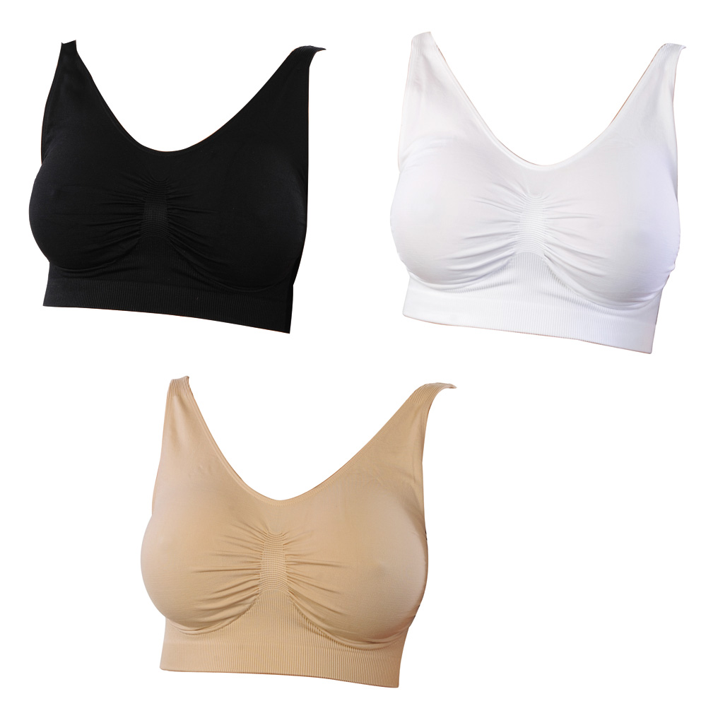 Comfortisse bra black - beige - white 3 pcs set