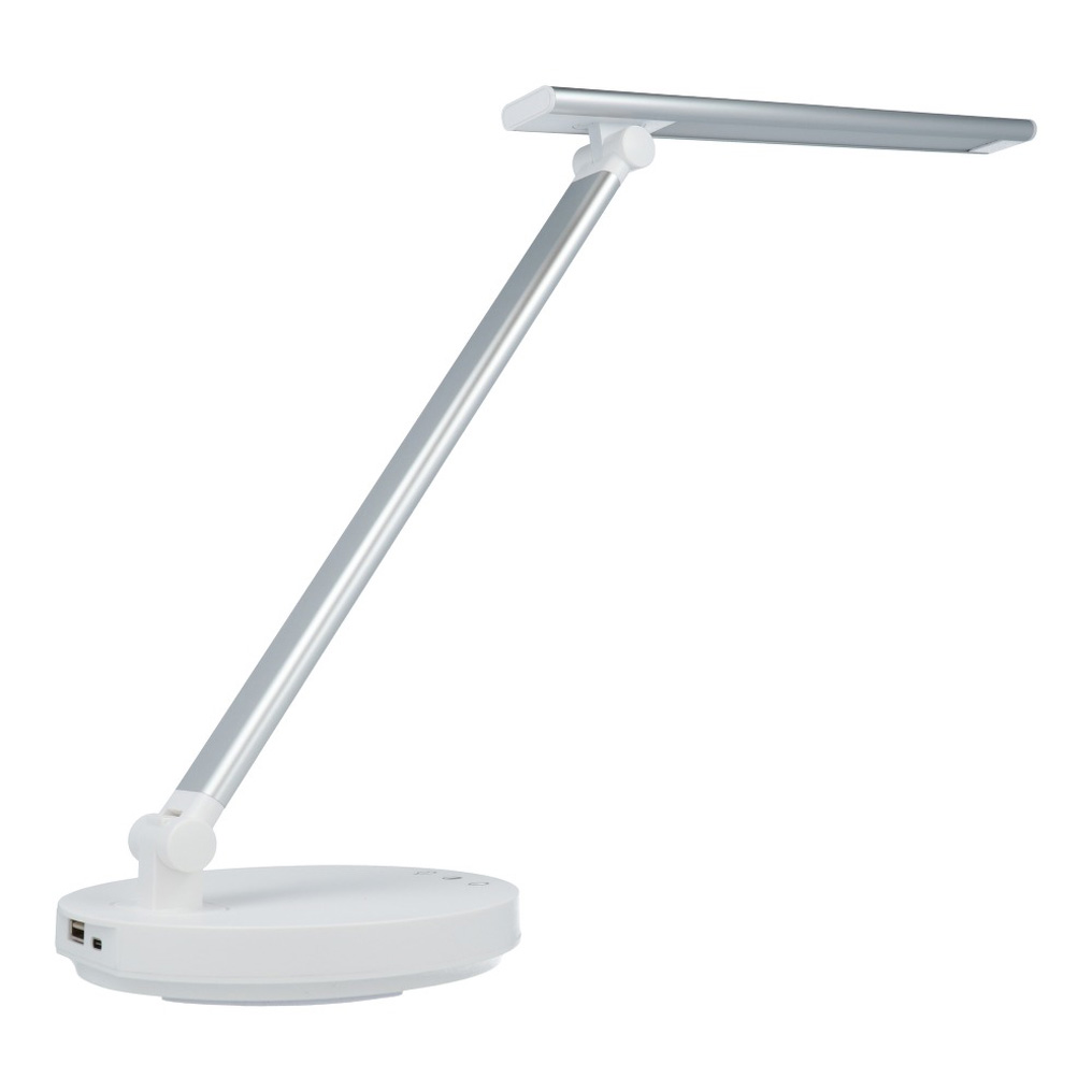 Desk lamp LED + USB PH3833 silver