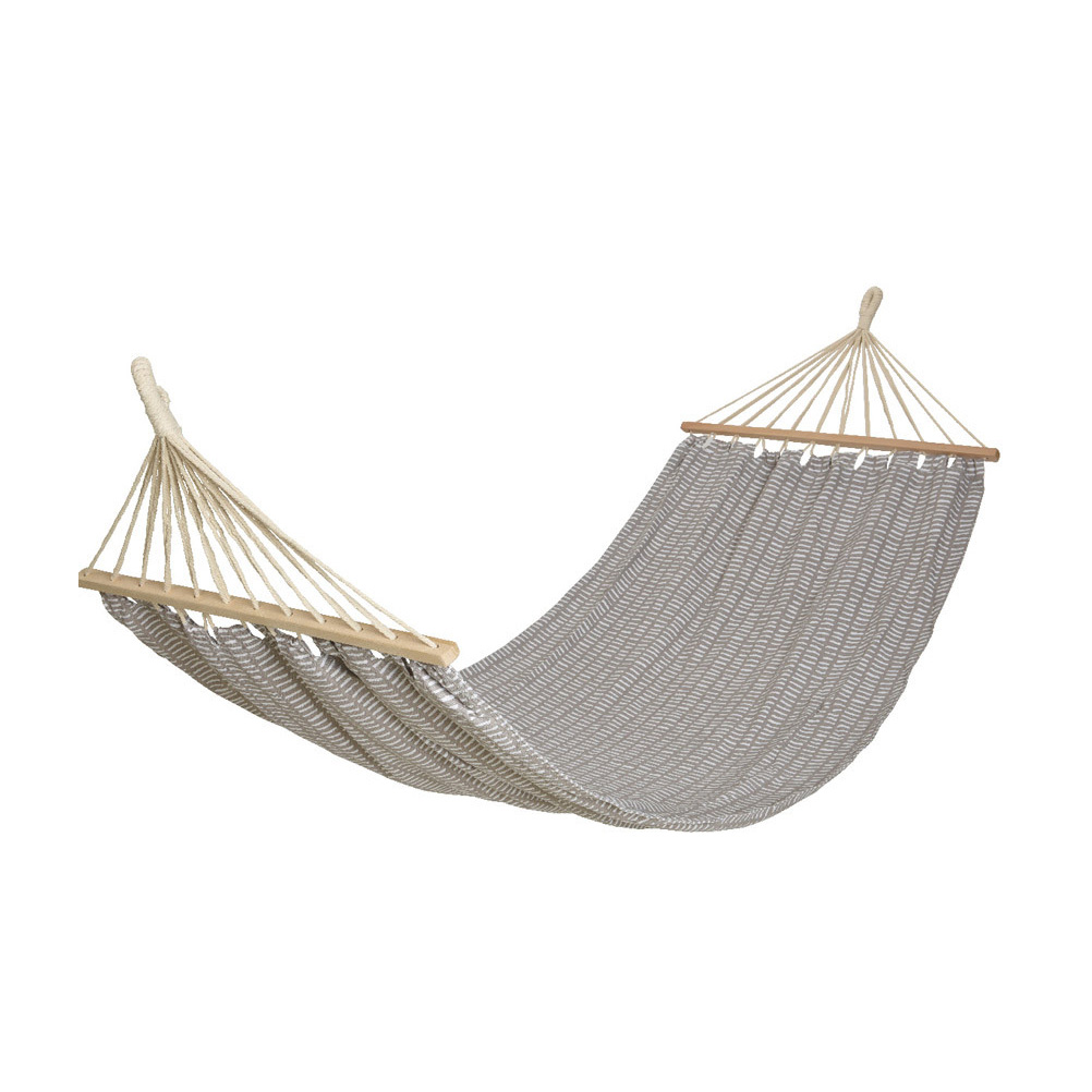 Hammock 55% cotton - 45% polyester grey 200x80 cm