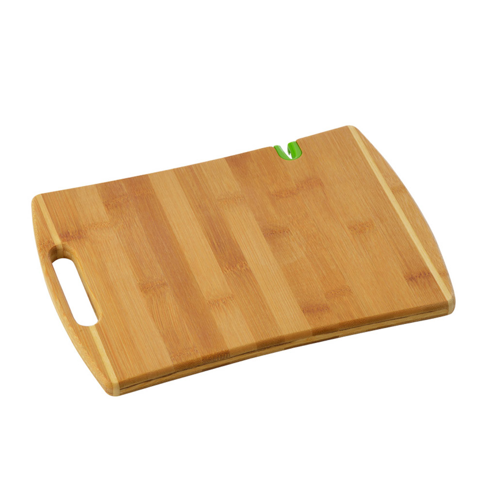 Cutting board with sharpener