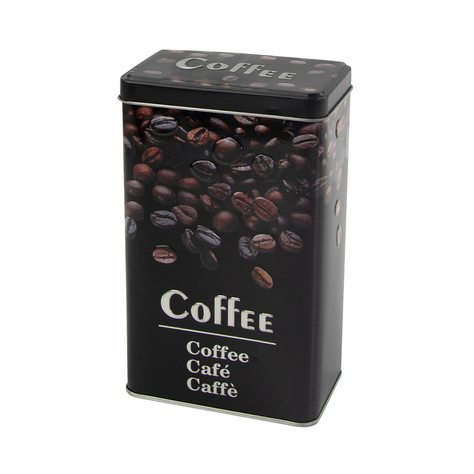 Tin container Coffee 9,5x6x16 cm