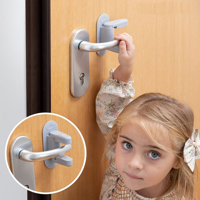 Door lever safety lock Dlooky InnovaGoods 2 pcs