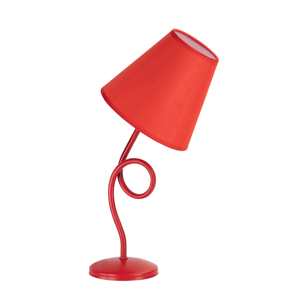 Table lamp red 33 cm