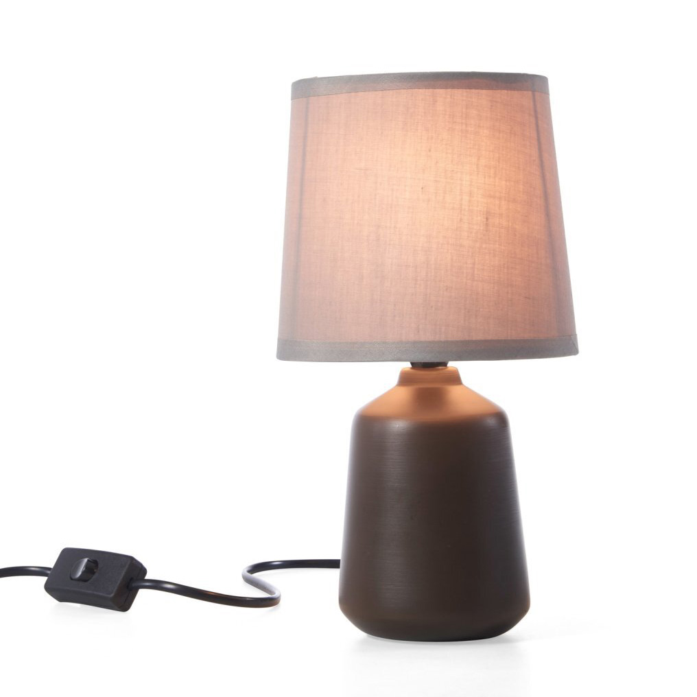 Table lamp with synthetic material base 27x13 cm