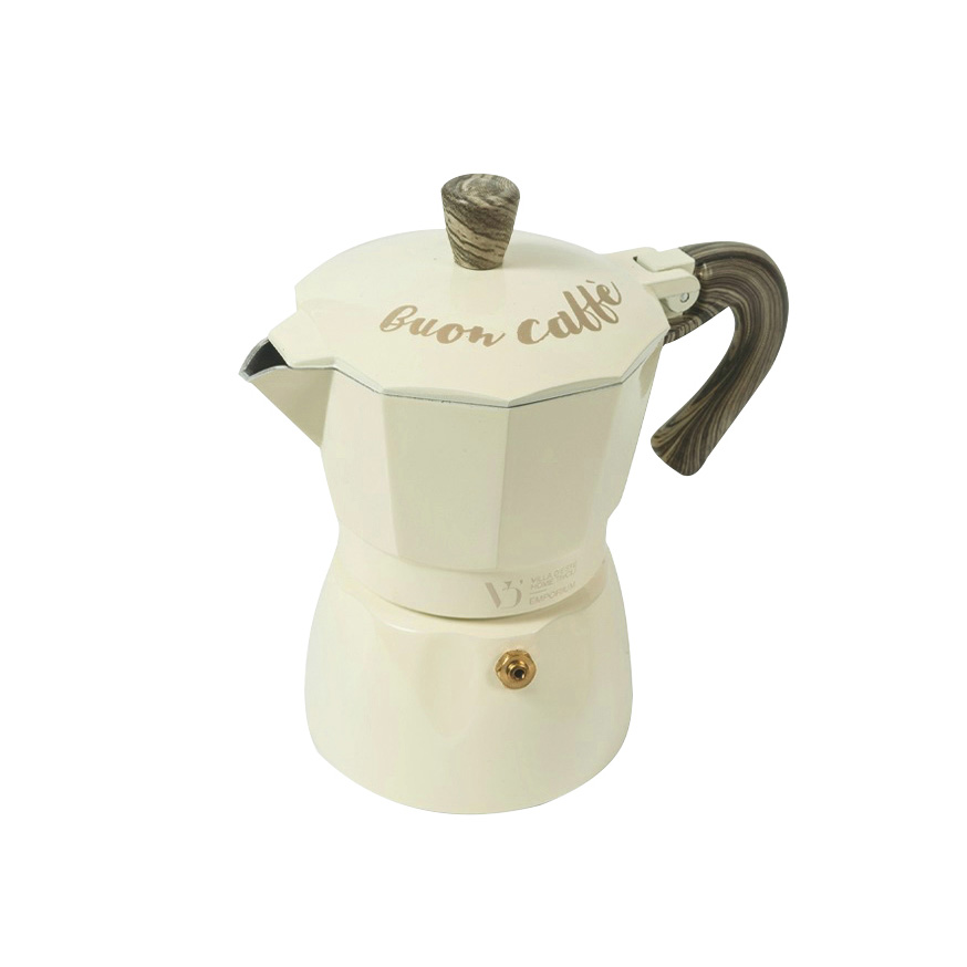 Espresso machine for 1 cup of coffee ivory 7x12x13 cm