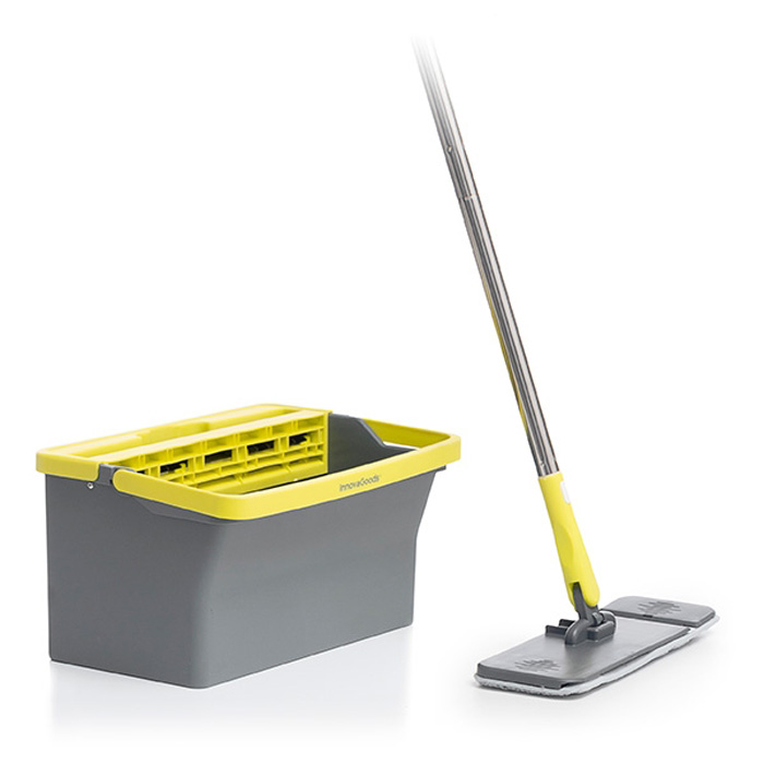Floor mop with 2 compartment bucket Trimo InnovaGoods