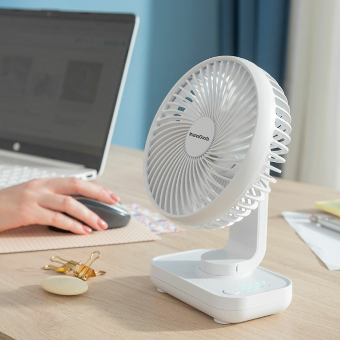 Rechargeable desk fan Fanrec InnovaGoods V0103855