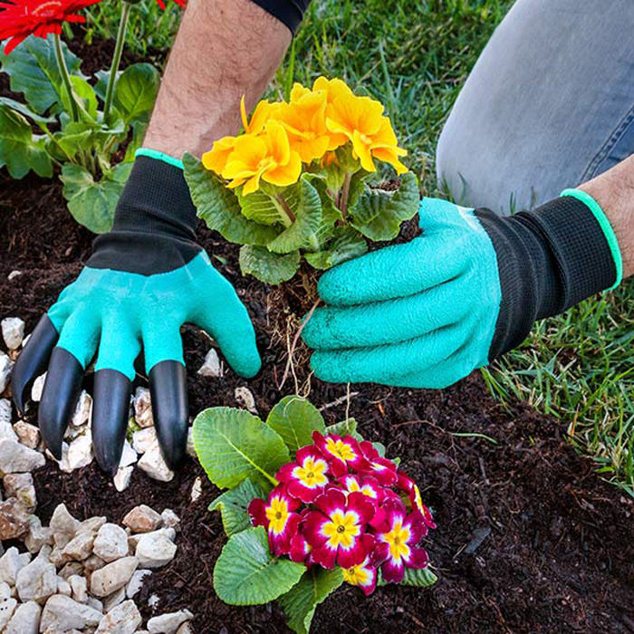 Γάντια κηπουρικής με 4 νύχια για σκάψιμο Innovagoods