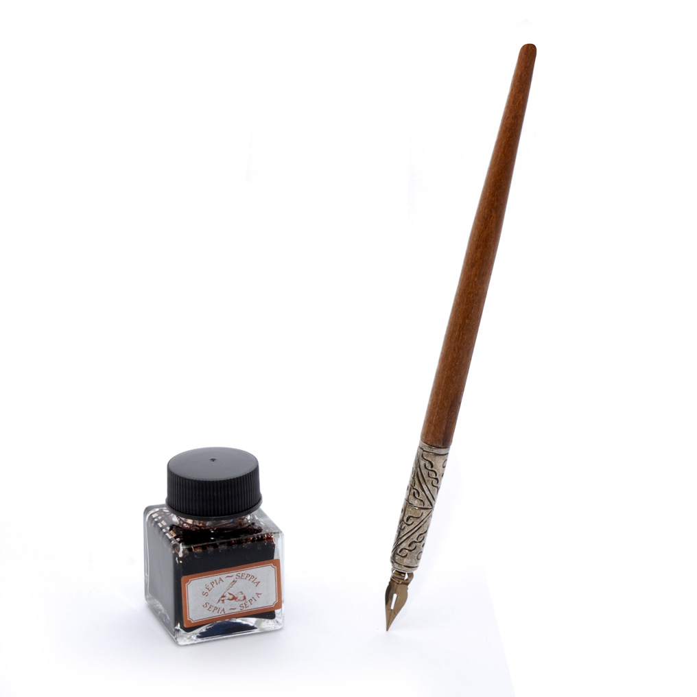 Calligraphy ink sepia-Pens