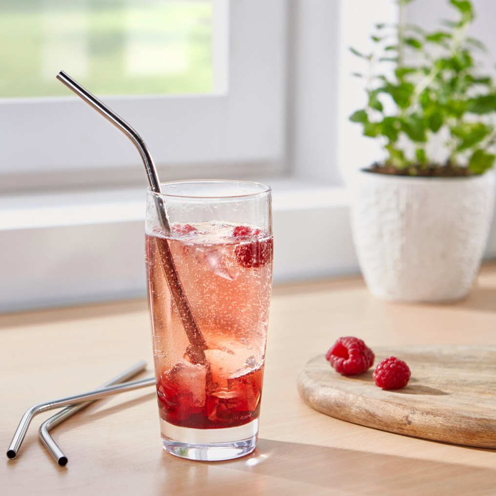 Stainless steel straw set of 6