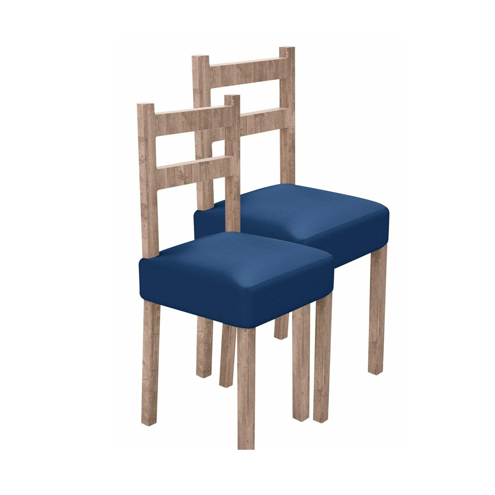 Κάλυμμα καθίσματος καρέκλας Madrid μπλε 2 τεμ.