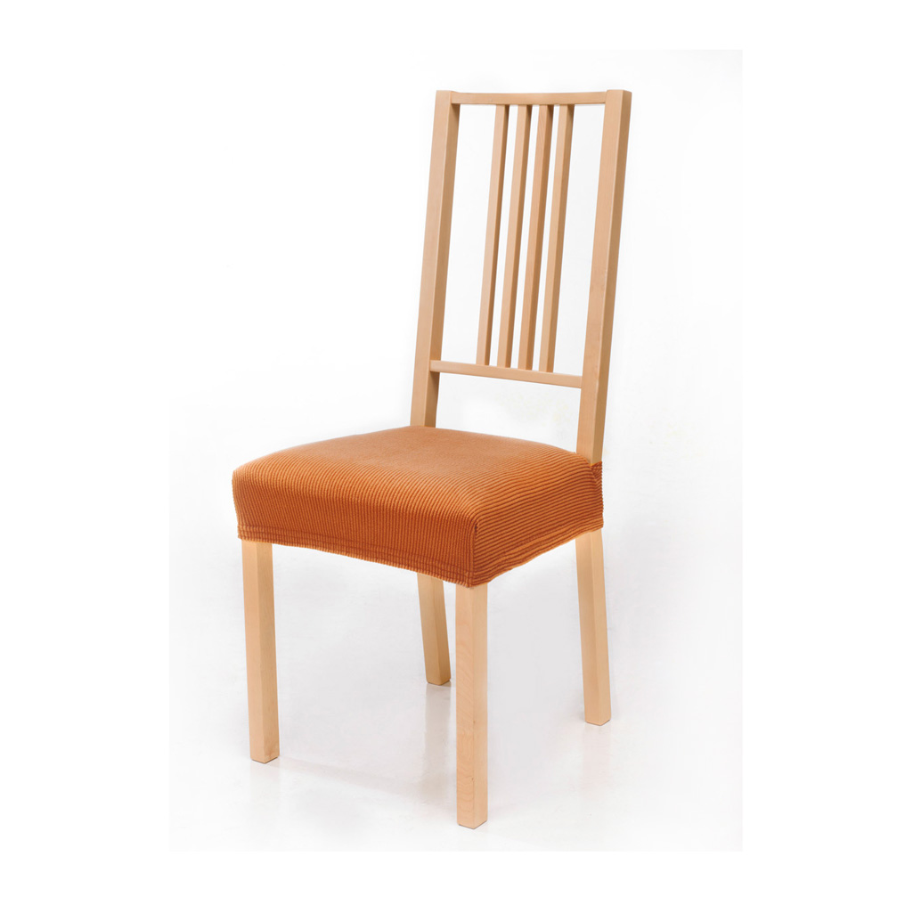 Chair seat cover Millerighe terracotta 55x55 cm