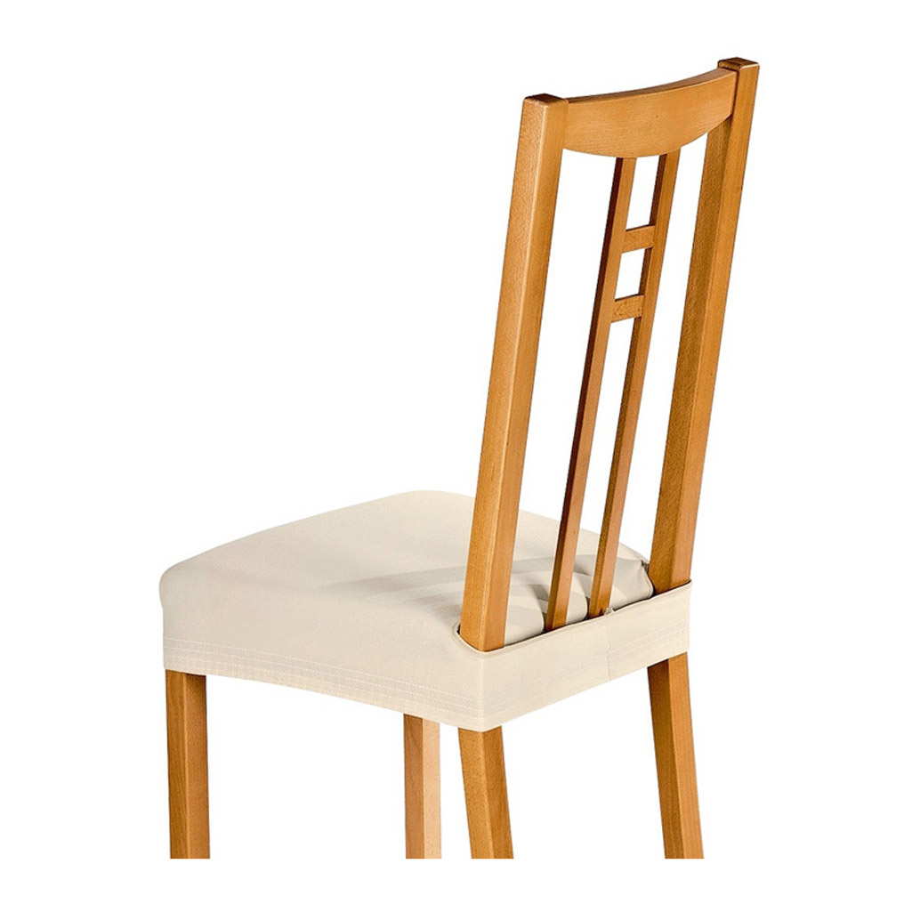 Σετ 2 καλύμματα καθίσματος καρέκλας Piquet κρεμ