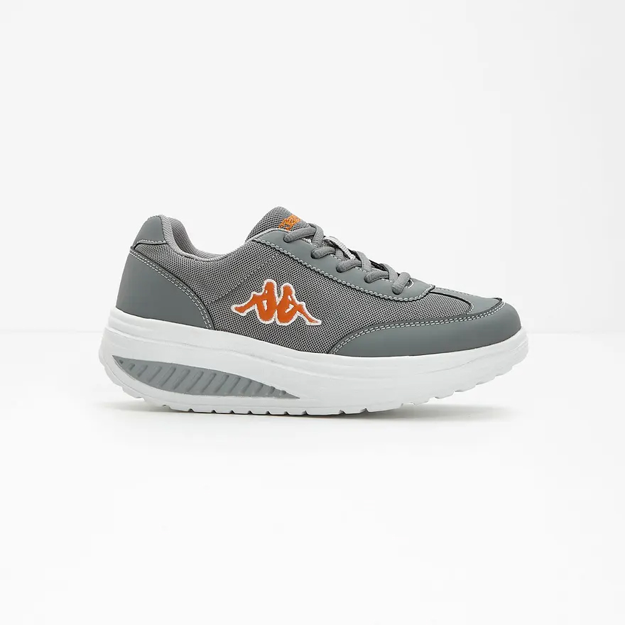 Sneakers Kappa γκρι στρογγυλεμένη σόλα