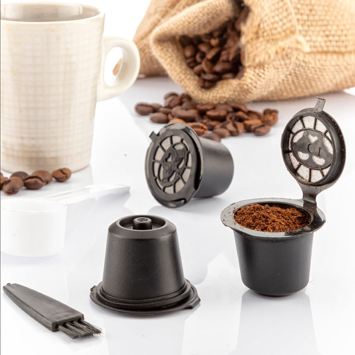 Επαναχρησιμοποιούμενες κάψουλες καφέ Recoff InnovaGoods σετ 3 τεμ.