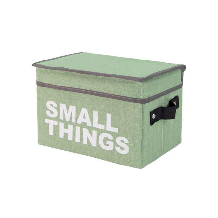 Κουτί υφασμάτινο Small Things πράσινο 16x16x24 εκ.