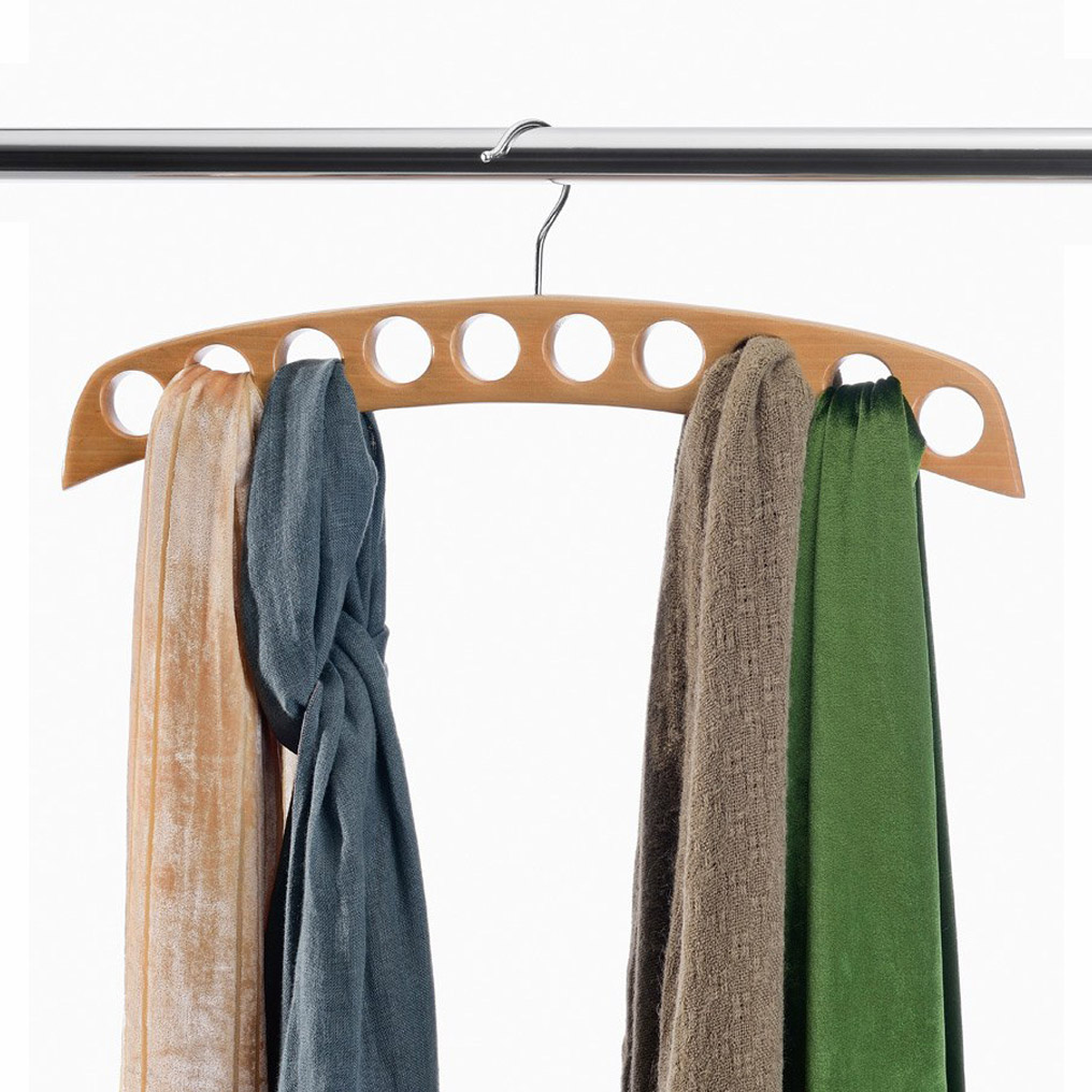 Multi-position hanger for scarves