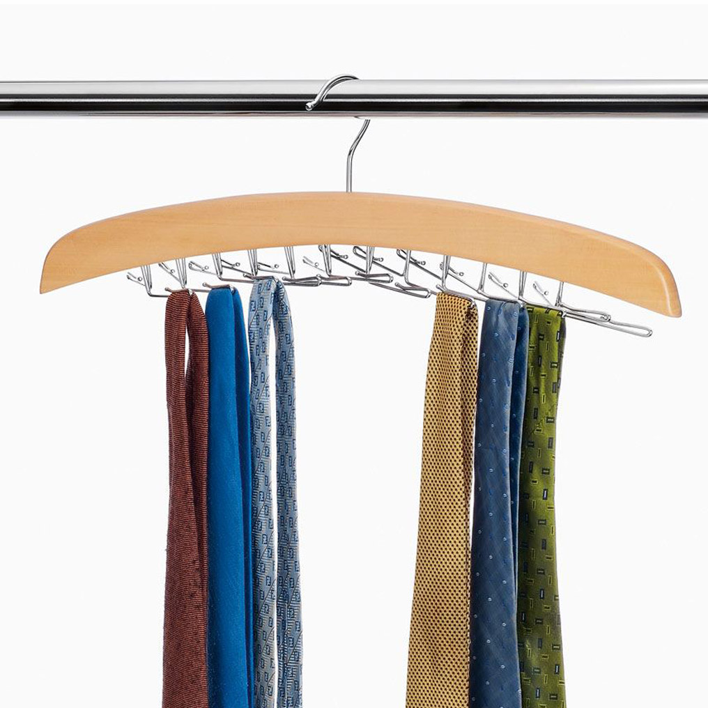 Multi-position hanger for ties