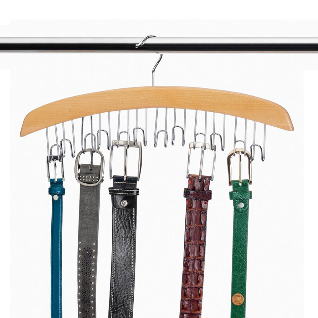 Multi-position hanger for belts