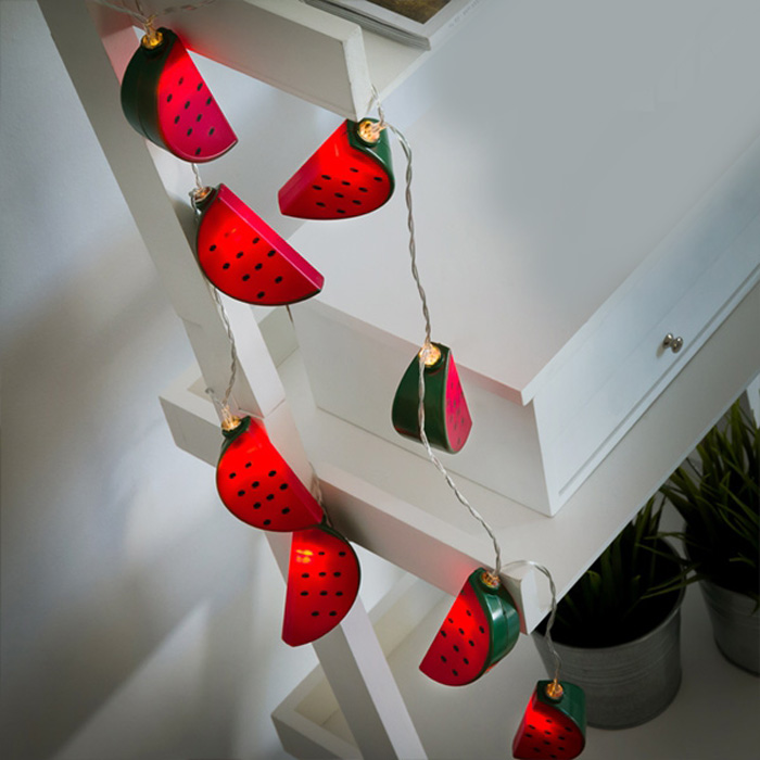 Garland watermelon with 10 LED 1,5 m