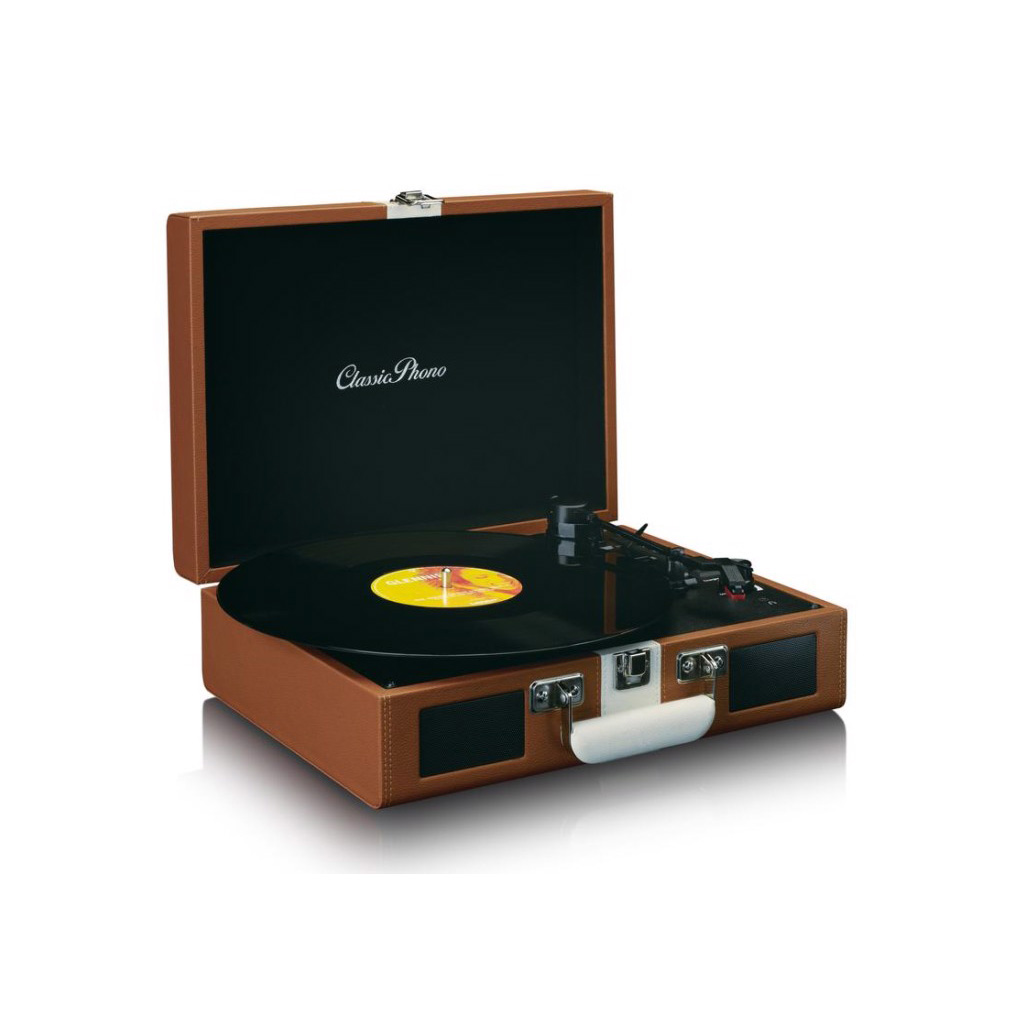 Portable turntable with rechargeable battery LENCO TT-120
